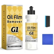 G1 Car Glass Cleaner, G1 Car Glass Polishing Compound, Oil Film Remover for Auto Window - Removes Water Spots, Road Oils, Windshield Haze, Improves Visibility for Windows and Mirrors (1)